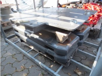 CLAAS 4x 400kg Xerion Gewichte mit Grundplatte - Kontra teg