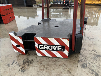 Grove Grove GMK 6400 counterweight 10 ton - Kontra teg