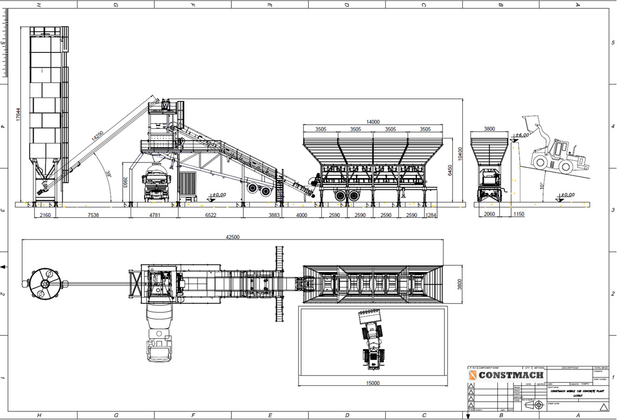 Fabrika betona novi Constmach Mobilna wytwórnia betonu 120 m3/h: slika 20
