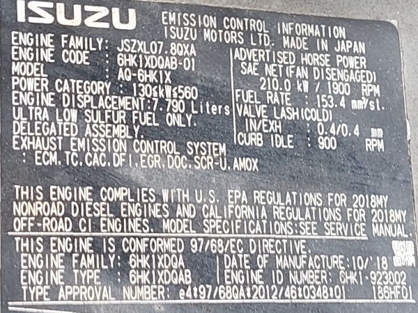 Bager guseničar Hitachi ZX350LCN-6: slika 9