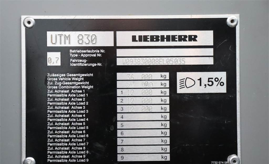 Autokran za sve terene Liebherr LTM1050-3.1 Valid inspection till 03-2023, *Guaran: slika 6