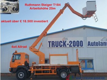 Vazdušna platforma montirana na kamion MAN 10.163 4x4 Ruthmann 20m seitl.13m 1000V Isoliert: slika 1