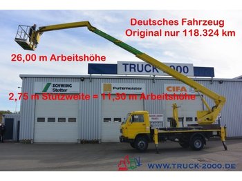 Vazdušna platforma montirana na kamion MAN Wumag WT 250 Arbeitsbühne 25m seitl. Auslage 16m: slika 1