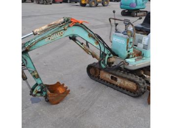  Kobelco SK007-2 Rubber Tracks, Blade, Offset, Piped c/w Bucket, Expanding Undercarriage - PT03645 - Mini bager