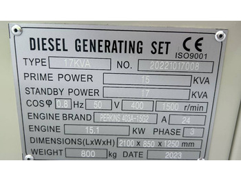 Set generatora Perkins 403A-15G2 - 17 kVA Generator - DPX-19800.1: slika 4
