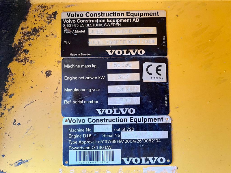 Utovarivač točkaš Volvo L350F Third Hydraulic Function / CDC: slika 15