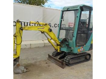 Mini bager Yanmar B17CR Rubber Tracks, Blade, Offset, Piped (Declaration of Conf. Available / CE disponible): slika 1