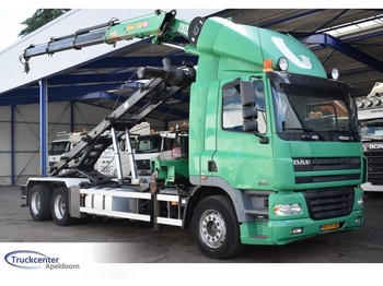 Kamion sa kablovskim sistemom, Kamion sa dizalicom DAF CF 85.380 Manuel, HMF 2820 K3, NCH, Euro 3, 6x2, Truckcenter Apeldoorn: slika 1