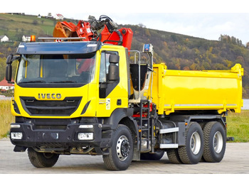 Istovarivač, Kamion sa dizalicom Iveco TRAKKER 360 * Kipper 4,90m* HMF 1444-Z2/FUNK*6x4: slika 5