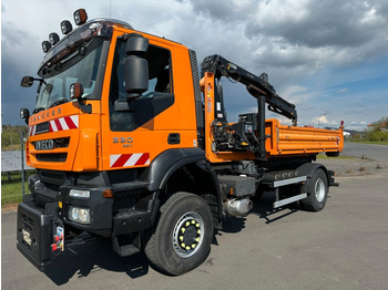 Iveco Trakker 330 EEV 4x4  Abroller + Kran Hydraulik +  - Kamion sa hidrauličnom kukom: slika 1