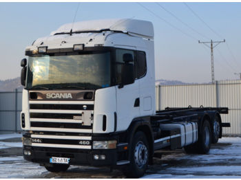 Scania 144 460 * Fahrgestell 6,50 m * Top Zustand!  - Kamion sa golom šasijom i zatvorenom kabinom