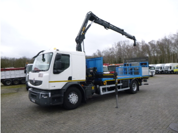 Kamion sa tovarnim sandukom Renault Premium 260.19 dxi Euro 5 + Hiab 111 B-2 HiDuo