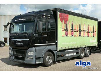 Kamion za prevoz boca MAN 26.480 TGX LL 6x2, Pritsche-Plane,LBW/Klima/AHK