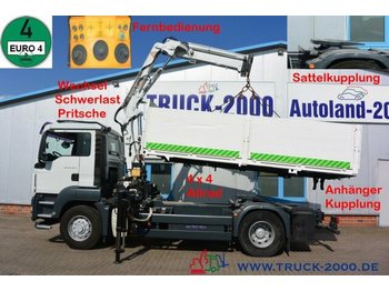 Kamion sa tovarnim sandukom, Kamion sa dizalicom MAN TGS 18.320 4x4H SZM + Pritsche Atlas Kran 1.Hand: slika 1