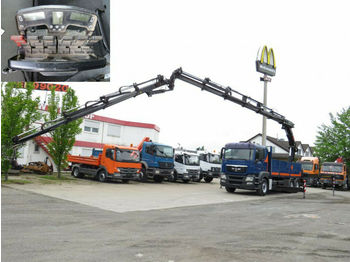 Kamion sa tovarnim sandukom, Kamion sa dizalicom MAN TG-S 26.400 6x4 Pritsche Heckkran Hiab 377+Jib: slika 1