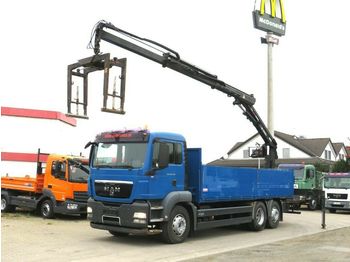 Kamion sa tovarnim sandukom, Kamion sa dizalicom MAN TG-S 26.440 6x2-2 LL Pritsche Heckkran Lift+Lenk: slika 1