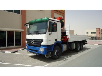Kamion sa tovarnim sandukom, Kamion sa dizalicom MERCEDES-BENZ Actros 2641 6×2 PALFINGER 32080 Crane 2009: slika 1