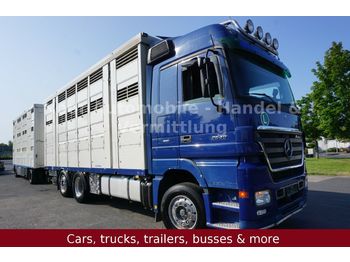 Kamion za prevoz stoke Mercedes-Benz Actros II 2548 LL Vieh*Menke*3-Stock*52Qm*E5: slika 1