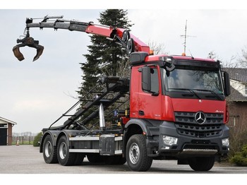 Kamion sa kablovskim sistemom, Kamion sa dizalicom Mercedes-Benz Arocs 2643 !!EURO6!!6x4!!KRAAN/KRAN/KABEL/ABROLLKIPPER!!2017!!117dkm: slika 1