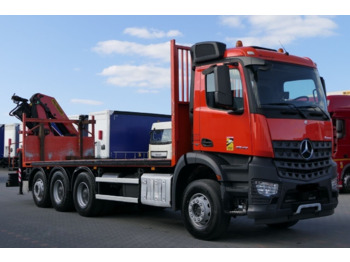 Kamion sa tovarnim sandukom, Kamion sa dizalicom Mercedes-Benz Arocs 3240 Crane truck PALFINGER PK 22002 8x4: slika 3