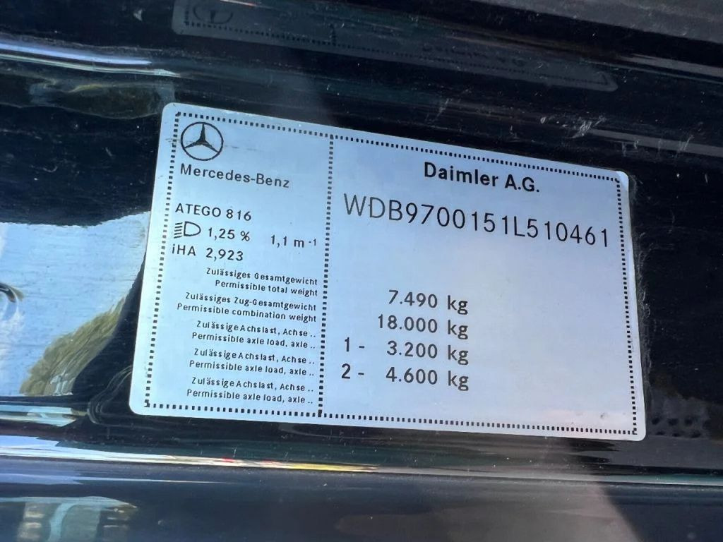 Mercedes-Benz Atego 816 4X2 EURO 5 DHOLLANDIA  Mercedes-Benz Atego 816 4X2 EURO 5 DHOLLANDIA: slika 10