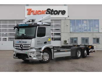 Mercedes-Benz eActros 300 L BDF Distronic Spur-Ass Totwinkel  - Kamion za prevoz kontejnera/ Kamion sa promenjivim sandukom, Električni kamion