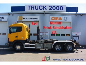 Kamion sa hidrauličnom kukom Scania 124G470 6x4 Multilift Knick- Schub Haken 25 to.: slika 1