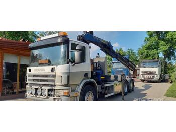Kamion sa hidrauličnom kukom, Kamion sa dizalicom Scania P 114 GB, 6x2, HOOKLIFT+CRANE: slika 1