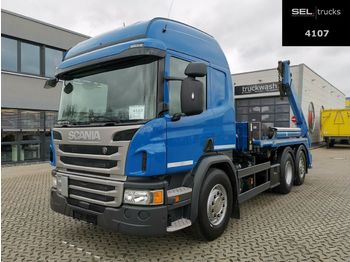 Kamion za utovaranje kontejnera Scania P 410 DB6X2*4MNA / Lenkachse / Retarder /Meiller: slika 1