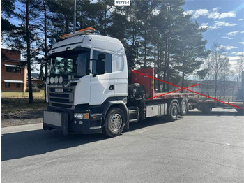 Kamion sa hidrauličnom kukom, Kamion sa dizalicom Scania R410 LB 6x2 Crane truck with Hiab crane and multil: slika 1