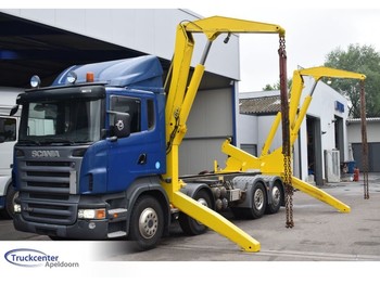 Kamion za utovaranje kontejnera Scania R420 Hammar lift, 8x2, Retarder, Truckcenter Apeldoorn: slika 1