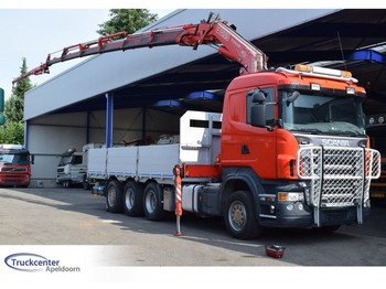 Kamion sa tovarnim sandukom Scania R500 8x4, Fassi F310, Retarder, Euro 4, Truckcenter Apeldoorn: slika 1