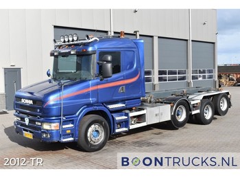 Kamion sa kablovskim sistemom Scania T144.530 V8 8x2 | EURO2 * MANUAL * 2x LIFT AXLE * 09/2022 APK: slika 1