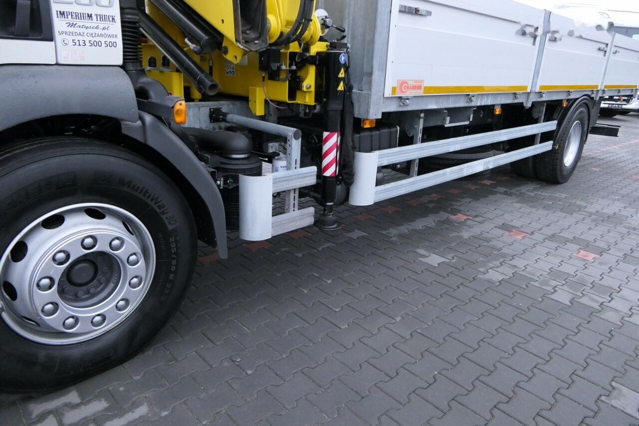 Kamion sa tovarnim sandukom, Kamion sa dizalicom Volvo FE 280 Flatbed + crane HYVA HB 150: slika 20