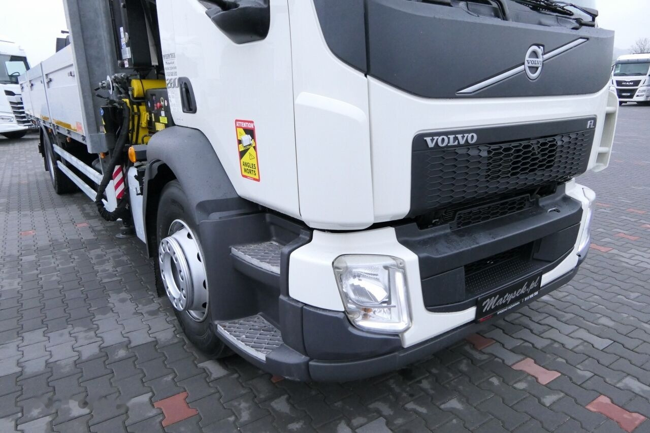 Kamion sa tovarnim sandukom, Kamion sa dizalicom Volvo FE 280 Flatbed + crane HYVA HB 150: slika 18