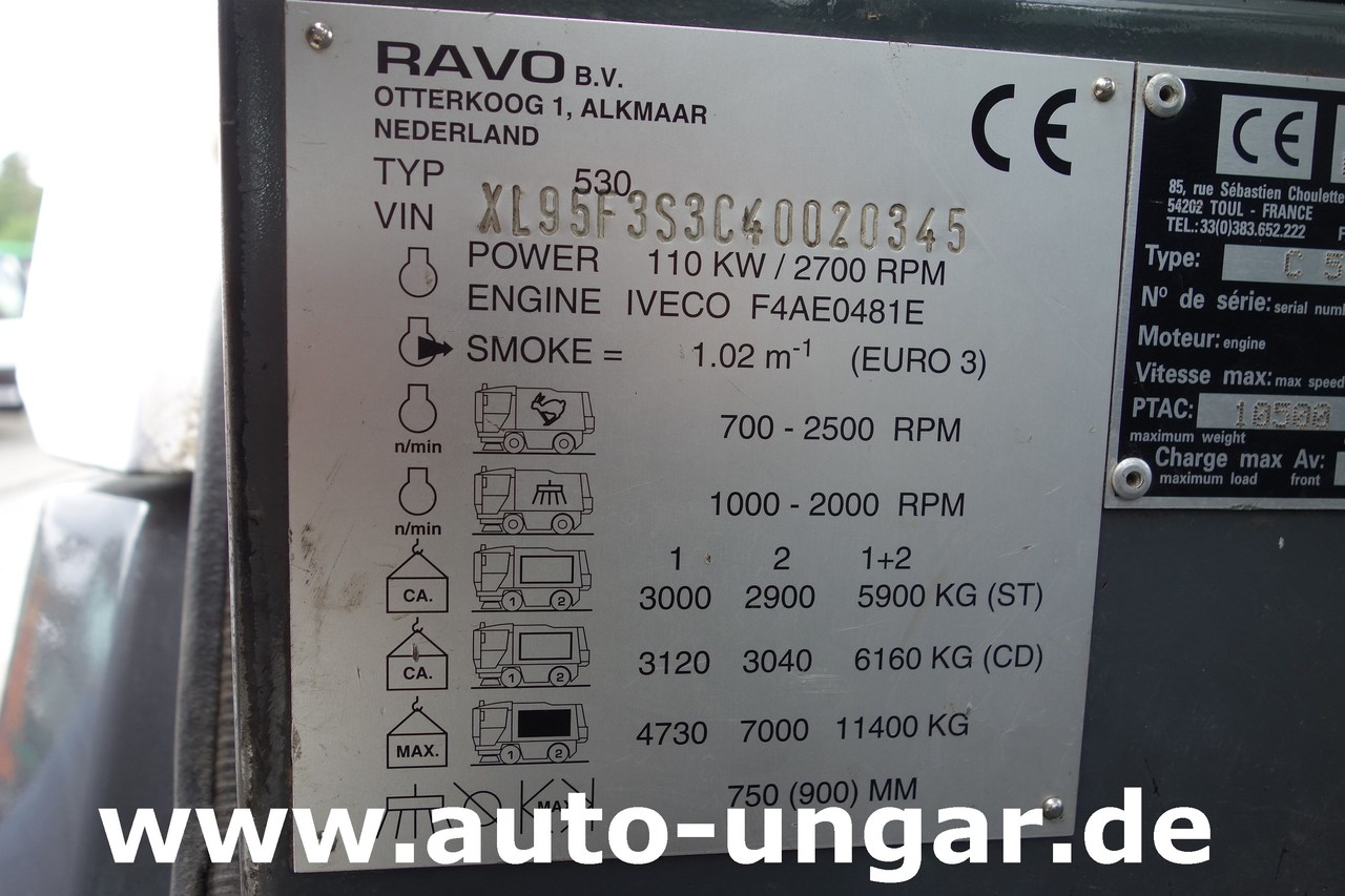 Autočistilica Ravo C540 Kehrmaschine Hydrostat - Klima - 1. Hand: slika 12