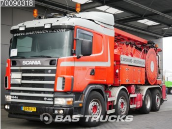 Scania 164G 480 8X2 V8 Manual Lift+Lenkachse 3-Pedals ADR Euro 3 - Vakuumska cisterna