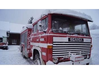 Scania 81 Brannbil EU-godkjent (motorredskap) SE VIDEO  - Vatrogasni kamion