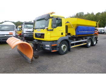 Vakuumska cisterna M.A.N. TGM 26.340 6X4 RHD Schmidt Stratos salt spreader 9 m3 / snow plough