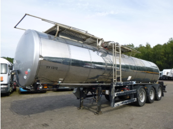 Poluprikolica cisterna za prevoz hrane Clayton Food tank inox 23.5 m3 / 1 comp + pump: slika 1