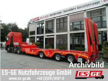 Niska poluprikolica za prevoz ES-GE 3-Achs-Satteltieflader mit Radmulden: slika 1