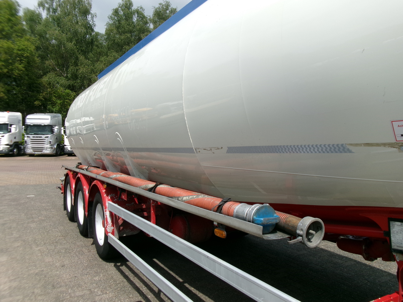 Poluprikolica cisterna za prevoz goriva Feldbinder Fuel tank alu 44.6 m3 + pump: slika 7