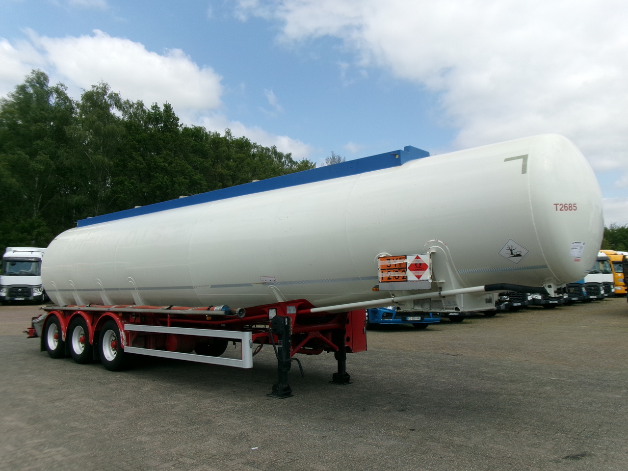 Poluprikolica cisterna za prevoz goriva Feldbinder Fuel tank alu 44.6 m3 + pump: slika 2