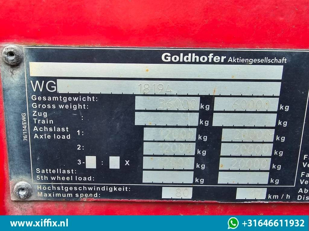 Niska poluprikolica za prevoz Goldhofer 3 bed 4 Dieplader met afneembare zwanenhals / Pendel assen: slika 15