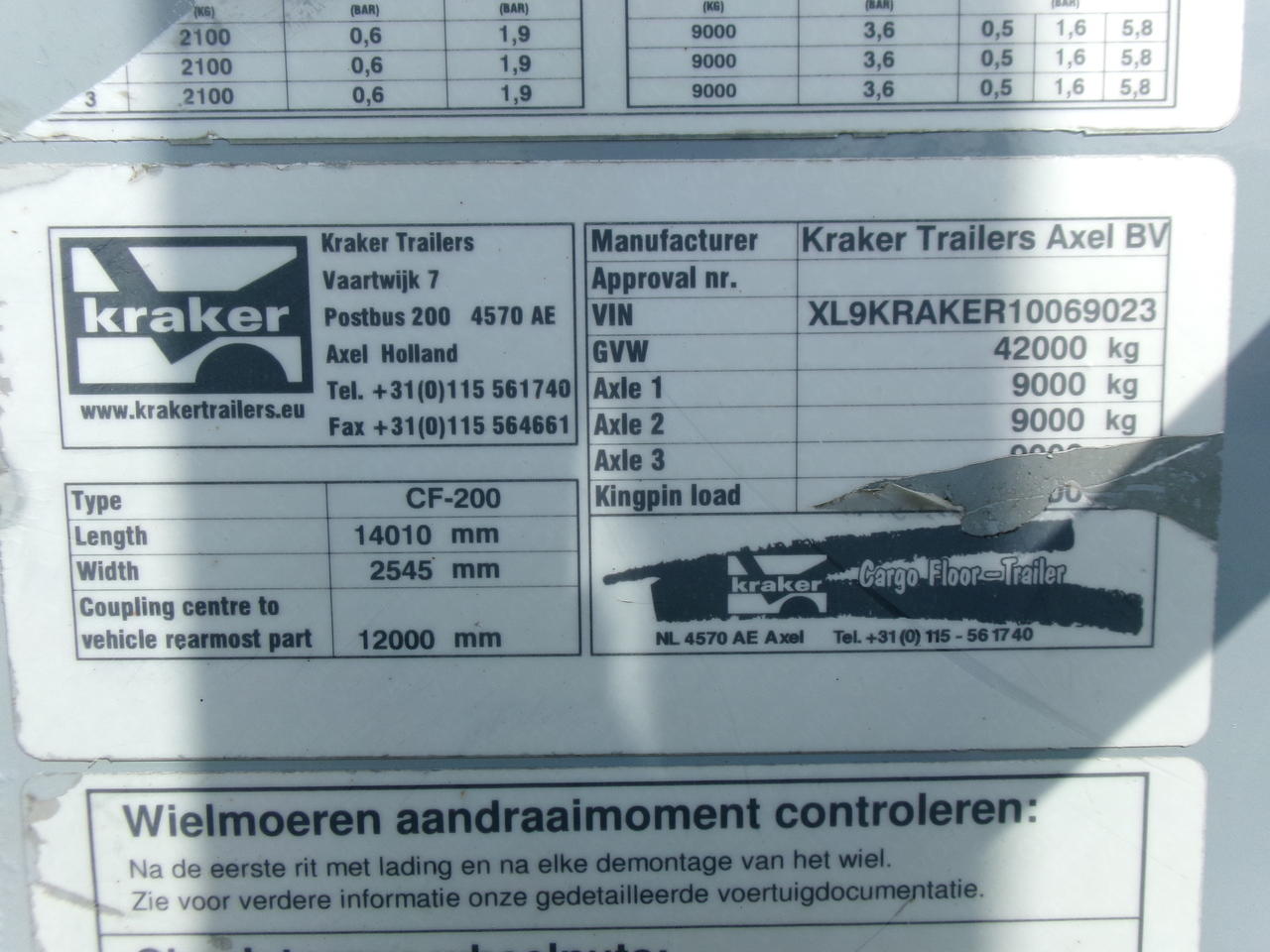 Poluprikolica sa pokretnim podom Kraker Walking floor trailer alu 90 m3 CF-200: slika 14