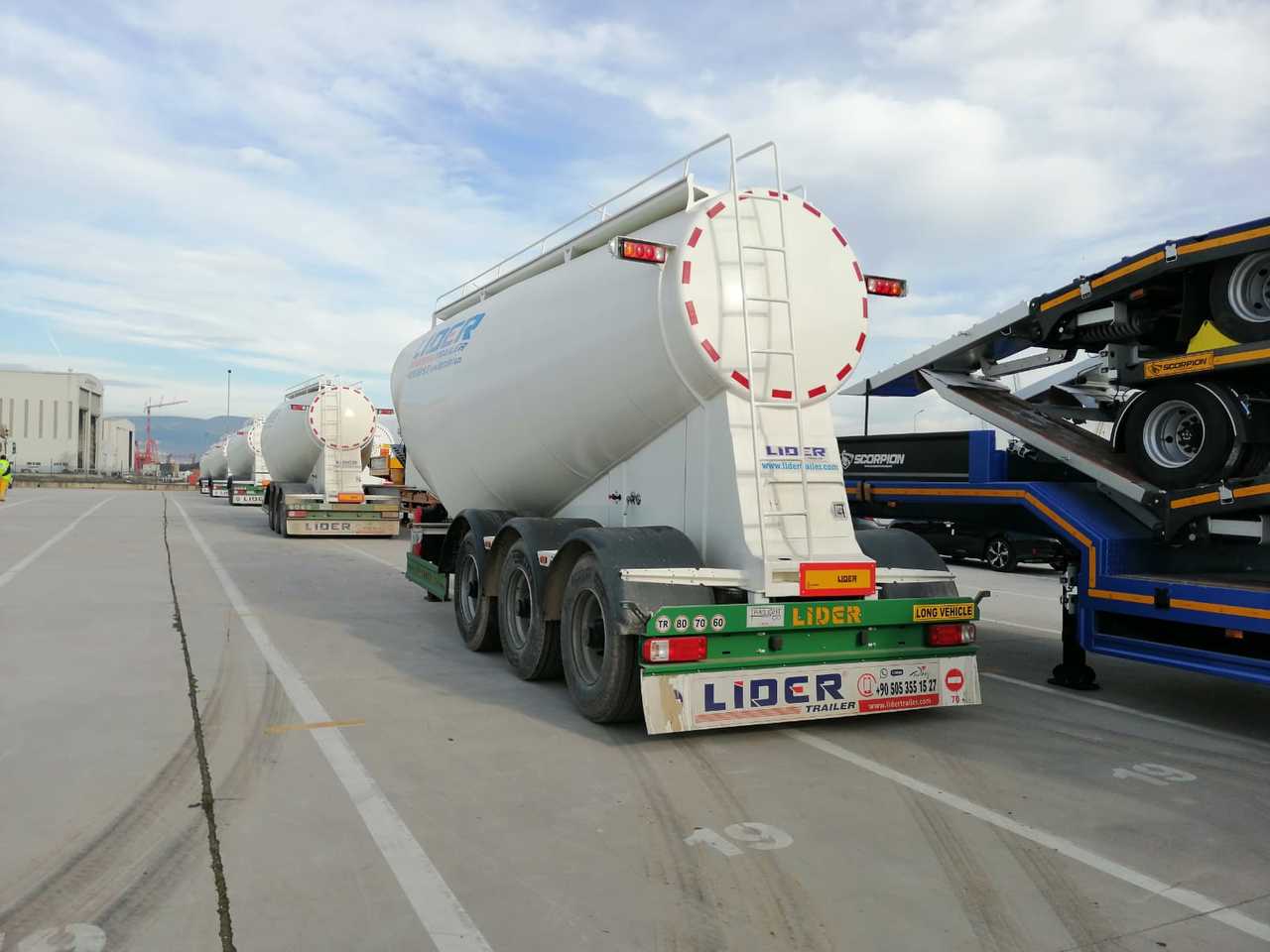 Poluprikolica cisterna za prevoz cementa novi LIDER 2023 MODEL NEW CEMENT TANKER: slika 19