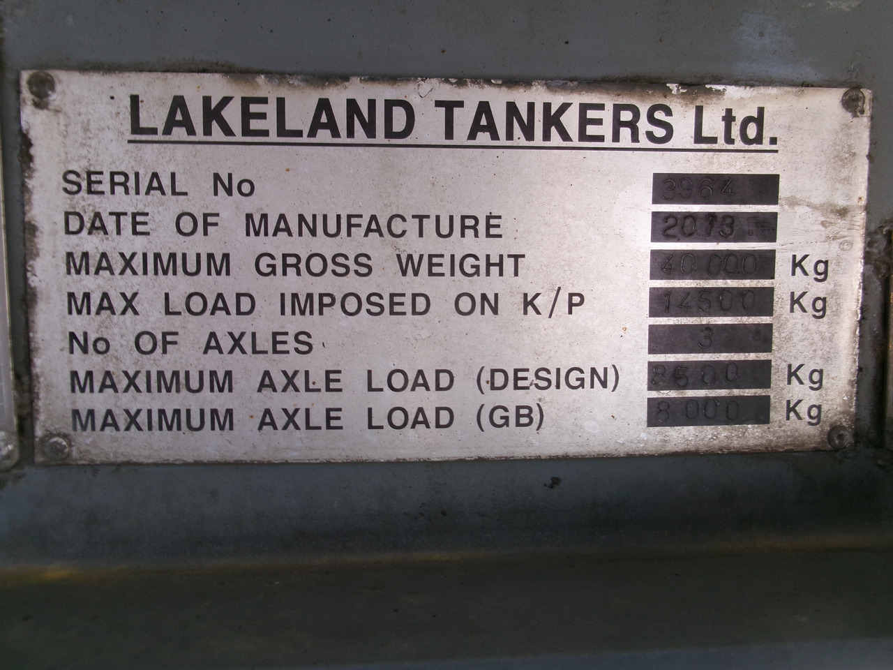 Lakeland Tankers Fuel tank alu 42.8 m3 / 6 comp + pump Lakeland Tankers Fuel tank alu 42.8 m3 / 6 comp + pump: slika 32