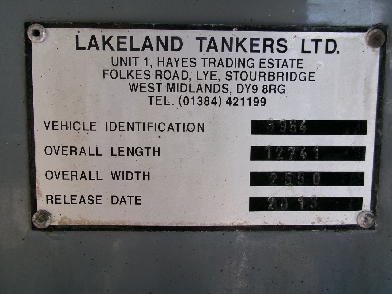 Lakeland Tankers Fuel tank alu 42.8 m3 / 6 comp + pump Lakeland Tankers Fuel tank alu 42.8 m3 / 6 comp + pump: slika 34