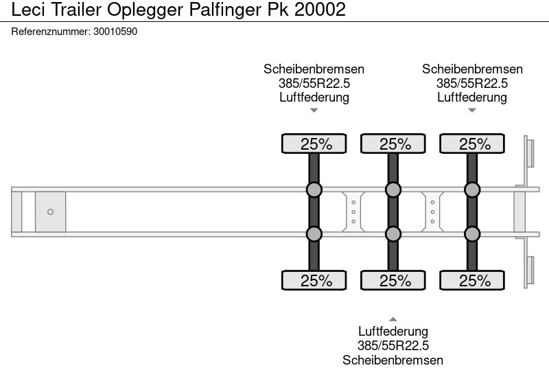 Plato poluprikolica Leci Trailer Oplegger Palfinger Pk 20002: slika 12