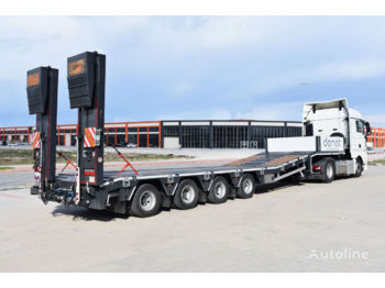 DONAT 4 axle Lowbed Semitrailer with lifting platform - Niska poluprikolica za prevoz